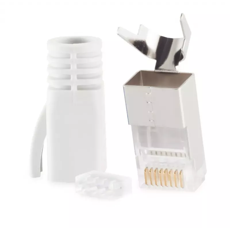 RJ-45 kištukinis jungtis ShiverPeaks 72067-W balta