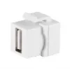 Keystone modulis ShiverPeaks 08-10044 plokščias baltas USB A