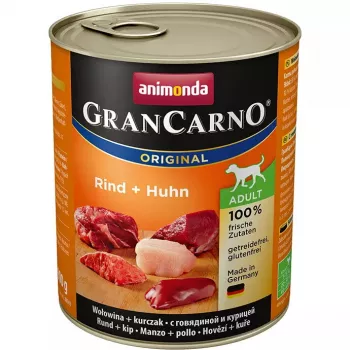 Šlapias kačių ėdalas animonda GranCarno Original Jautiena ir Vištiena 800 g – suaugusioms katėms