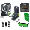 Lazerinis niveliavimo prietaisas Laserliner PocketCross-Laser 2G – žalias kryžius horizontaliai ir vertikaliai