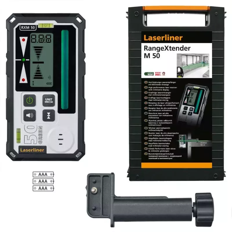 Lazerinis nuotolio matuoklis Laserliner RangeXtender M50 juodas 50 m