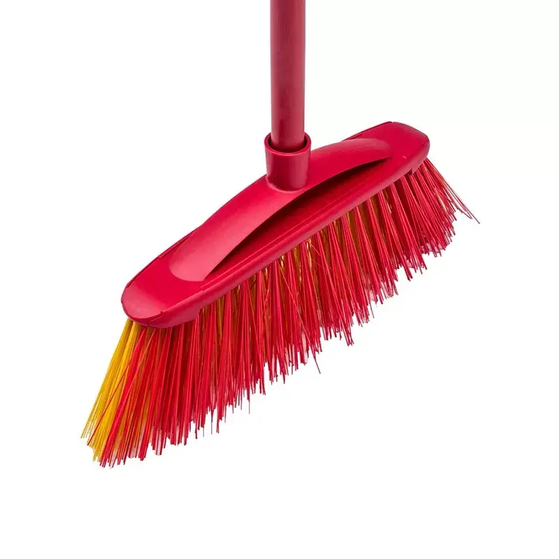 VILEDA lauko šluota 128763, kieti šeriai, technopolimeras, raudona