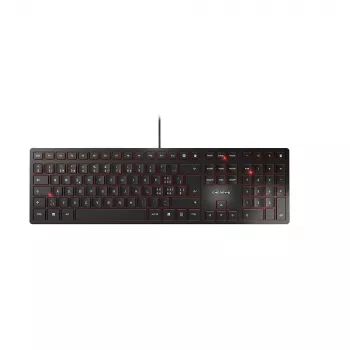 CHERRY KC 6000 SLIM klaviatūra USB juoda Šveicariška