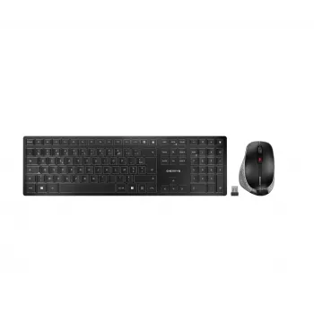 CHERRY DW 9500 SLIM belaidis klaviatūros ir pelės rinkinys, AZERTY prancūziškas išdėstymas, juoda/pilka