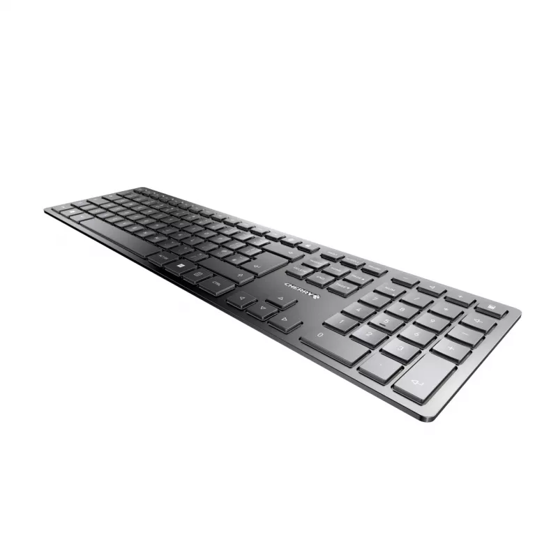 Belaidė klaviatūra Cherry KW 9100 SLIM RF + Bluetooth QWERTY JK-9100GB-2, juoda, 108 klavišų, 1,2 m laidas