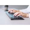 Belaidė klaviatūra Cherry KW 9100 SLIM RF + Bluetooth QWERTY JK-9100GB-2, juoda, 108 klavišų, 1,2 m laidas