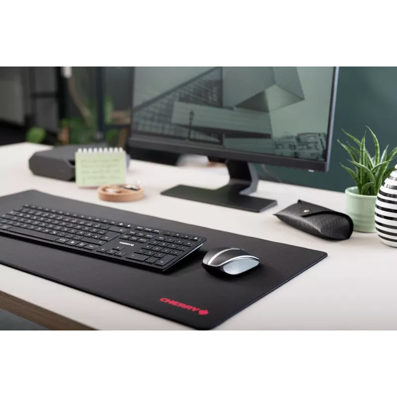 Belaidė klaviatūra Cherry KW 9100 SLIM RF + Bluetooth QWERTY JK-9100GB-2, juoda, 108 klavišų, 1,2 m laidas