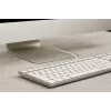 Klaviatūra Cherry KC 6000C FOR MAC, vielinė USB, QWERTY, žirkliniai jungikliai, sidabrinė, 1,8 m