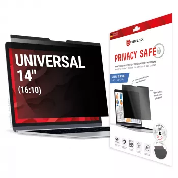 Displex PRIVACY SAFE magnetinis privatumo filtras nešiojamam kompiuteriui 14'' (16:10), 2 būdai