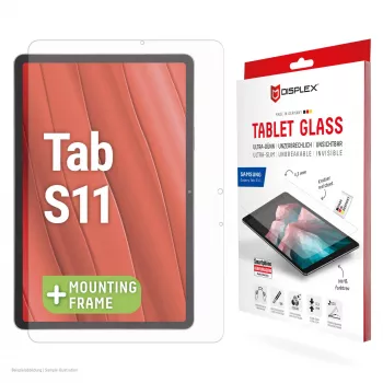 Displex Tablet Glass (9H) Samsung Galaxy Tab S11, Eco Montavimo Rėmelis, nedūžtantis
