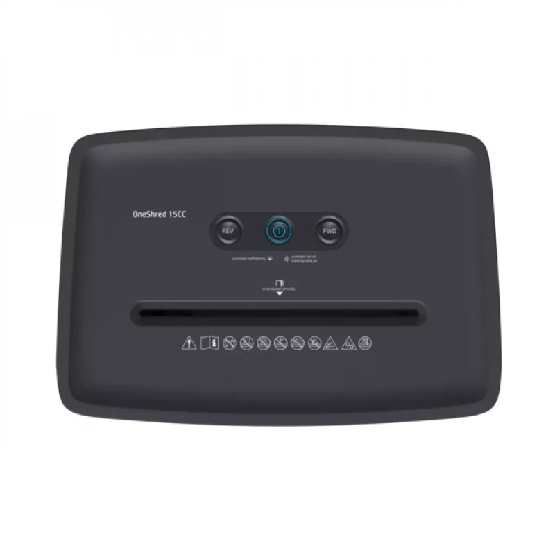 HP OneShred 15CC popieriaus smulkintuvas, dalelių pjovimas, 65 dB, 22 cm, baltas