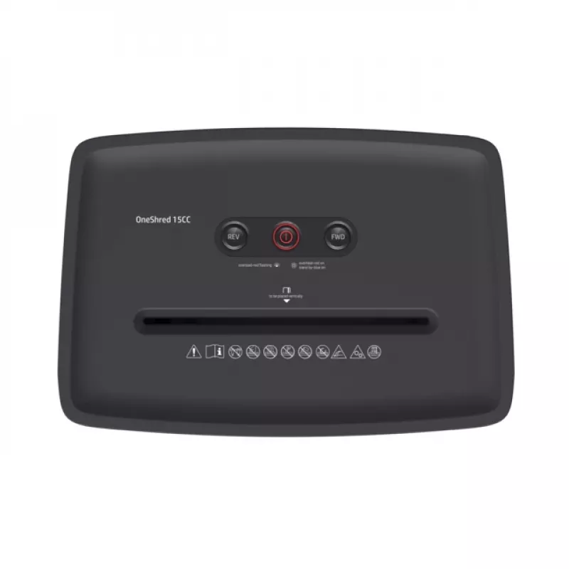 HP OneShred 15CC popieriaus smulkintuvas, dalelių pjovimas, 65 dB, 22 cm, baltas