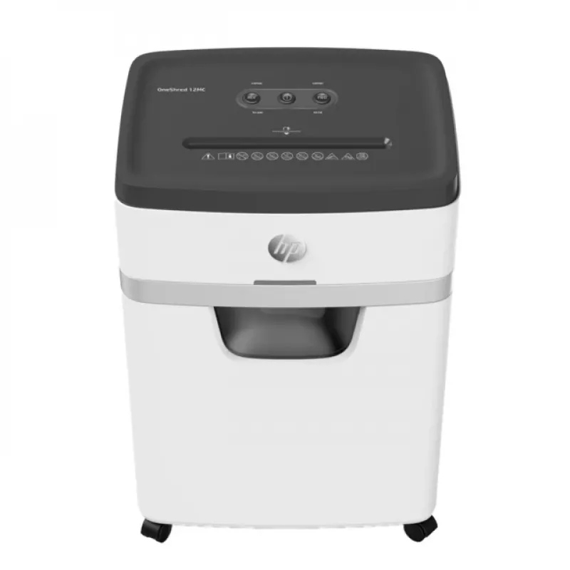 Popieriaus smulkintuvas HP OneShred 12MC mikro pjūvis 2x15 mm 12 lapų 25 L 65 dB 220 mm Baltas