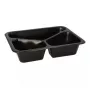 Papstar 96554 Vienkartinis maisto indas juodas PET 227x178x45mm