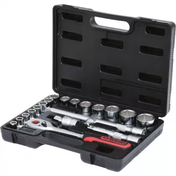 Veržliarakčių galvučių rinkinys KS Tools 911.0620 1/2 colio pavara 20 vnt. 3,3 kg