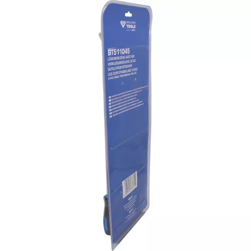 Brilliant Tools BT511045 – 6 dalių komplektas automobilio vidaus apdailos spaustukų išėmimui