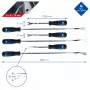 Brilliant Tools BT511045 – 6 dalių komplektas automobilio vidaus apdailos spaustukų išėmimui