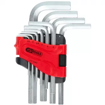 Šešiabriaunių raktų rinkinys KS Tools 151.5080 10 vnt.