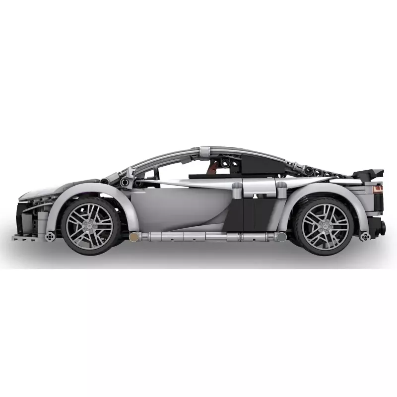 Jamara CaDA Audi R8 Coupé 1:14, pilkas, 2,4 GHz valdomas kaladėlių modelis