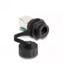 DeLOCK RJ12 lizdo jungtis prie RJ12 lizdo IP68 vandeniui atspari juoda