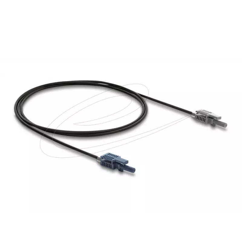 DELOCK optinis pluošto adapteris 90998 daugiamodis POF kabelis 100 cm juodas/pilka