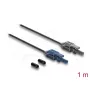 DELOCK optinis pluošto adapteris 90998 daugiamodis POF kabelis 100 cm juodas/pilka
