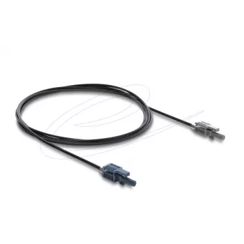 Skaidulinės optikos adapterio kabelis DELOCK 90999 daugiamodis POF 2 m juodas/pilkas