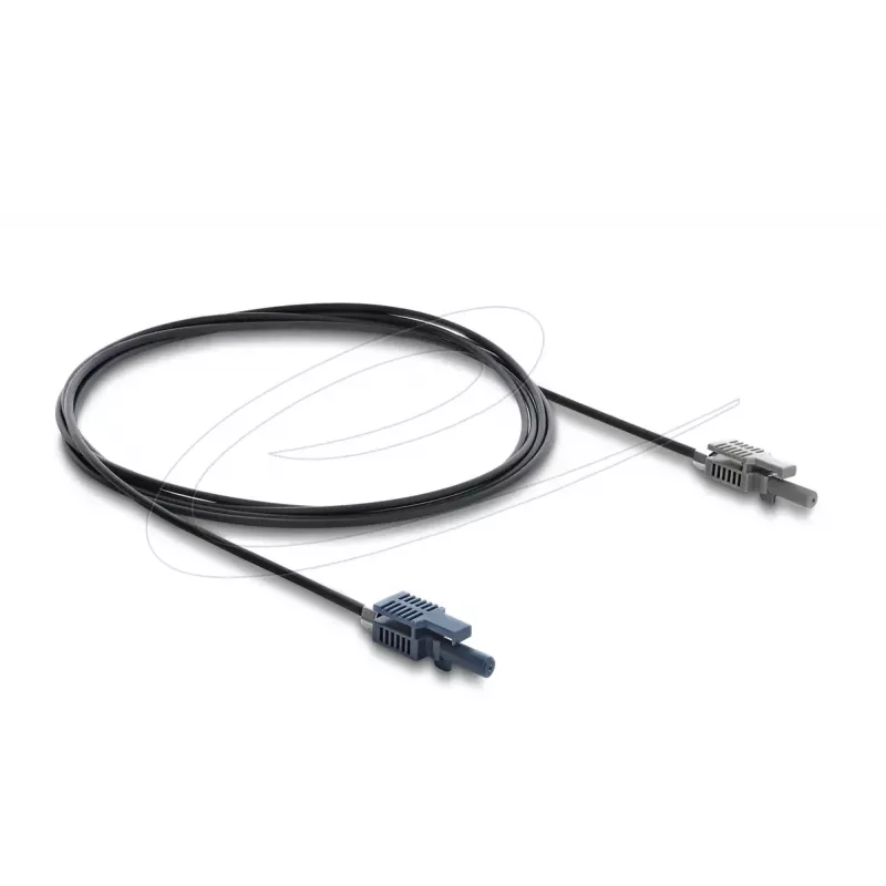 Skaidulinės optikos adapterio kabelis DELOCK 90999 daugiamodis POF 2 m juodas/pilkas