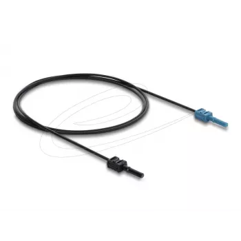 Skaidulinis optinis adapteris DELOCK 91023 daugiamodis, plastikinis POF kabelis 1,0 m, juodas/mėlynas