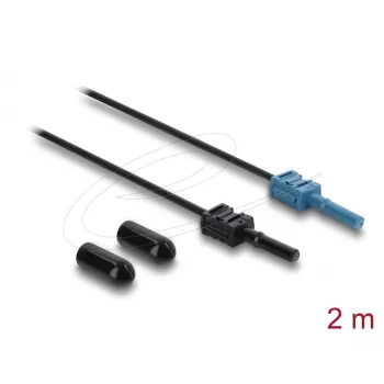 Skaidulinės optikos adapterio laidas DELOCK 91024 daugiamodis 2 m, juodas/mėlynas, 1 vnt.