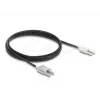 Optinio pluošto adapterio kabelis DELOCK 91030, daugiamodis POF, 3 m, juodas/pilkas