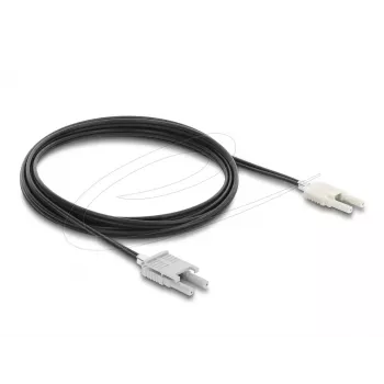 Optinio pluošto adapterio kabelis DELOCK 91030, daugiamodis POF, 3 m, juodas/pilkas