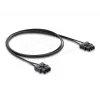 Šviesolaidinis kabelis DELOCK 91045 POF plastikinis ST į ST 1 m juodas