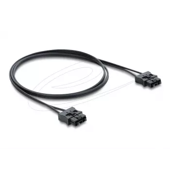 Šviesolaidinis kabelis DELOCK 91045 POF plastikinis ST į ST 1 m juodas