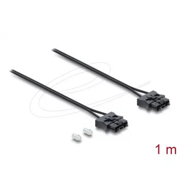 Šviesolaidinis kabelis DELOCK 91045 POF plastikinis ST į ST 1 m juodas