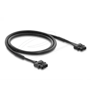DELOCK POF plastikinis optinis šuoliukas ST į ST 1 m, juodas