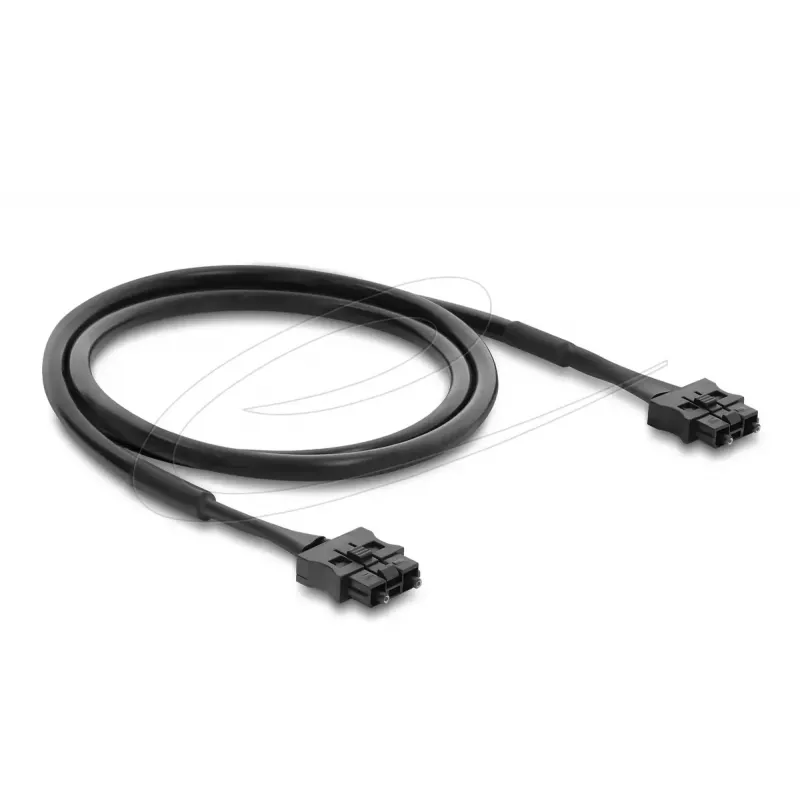 DELOCK POF plastikinis optinis šuoliukas ST į ST 1 m, juodas