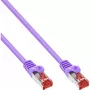 InLine Patch Laidas S/FTP PiMF Cat.6 250MHz PVC varis violetinis 1m