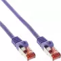 InLine Patch Laidas S/FTP PiMF Cat.6 250MHz PVC varis violetinis 7,5m