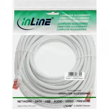 InLine Patch Laidas S/FTP PiMF Cat.6 250MHz PVC varinis baltas 30m