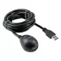 InLine USB 3.2 Gen.1 ilginimo laidas USB A (vyriškas) / 2x A (moteriškas) + maitinimas, su stovu, juodas, 2 m