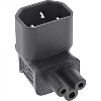 InLine maitinimo adapteris IEC 60320 C14 / C5, kampuotas, 3 kontaktų