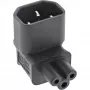 InLine maitinimo adapteris IEC 60320 C14 / C5, kampuotas, 3 kontaktų
