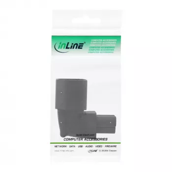 InLine maitinimo adapteris IEC 60320 C14 / C5, kampuotas, 3 kontaktų