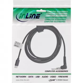 InLine USB-C į BenQ/ASUS nešiojamojo kompiuterio (apvalus/mažas) įkrovimo laidas, 2 m