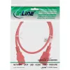 InLine šaltojo įrenginio ilginimo laidas, C13 / C14, raudonas, 1,5 m
