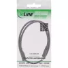 InLine DC ilginimo laidas, DC kištukas/lizdas 5,5x2,5 mm, AWG 18, juodas 0,5 m