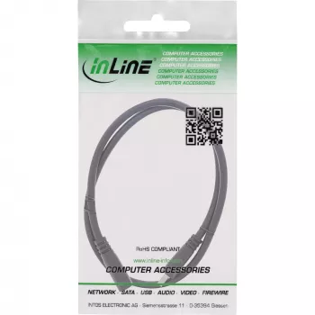 InLine DC ilginimo laidas, DC kištukas/lizdas 3.5x1.35mm, AWG 18, juodas 2m