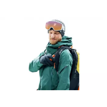 DEUTER Alproof Lite 22 kuprinė lavininei įrangai – 22 L, turmeric/juoda, lengva ir patvari