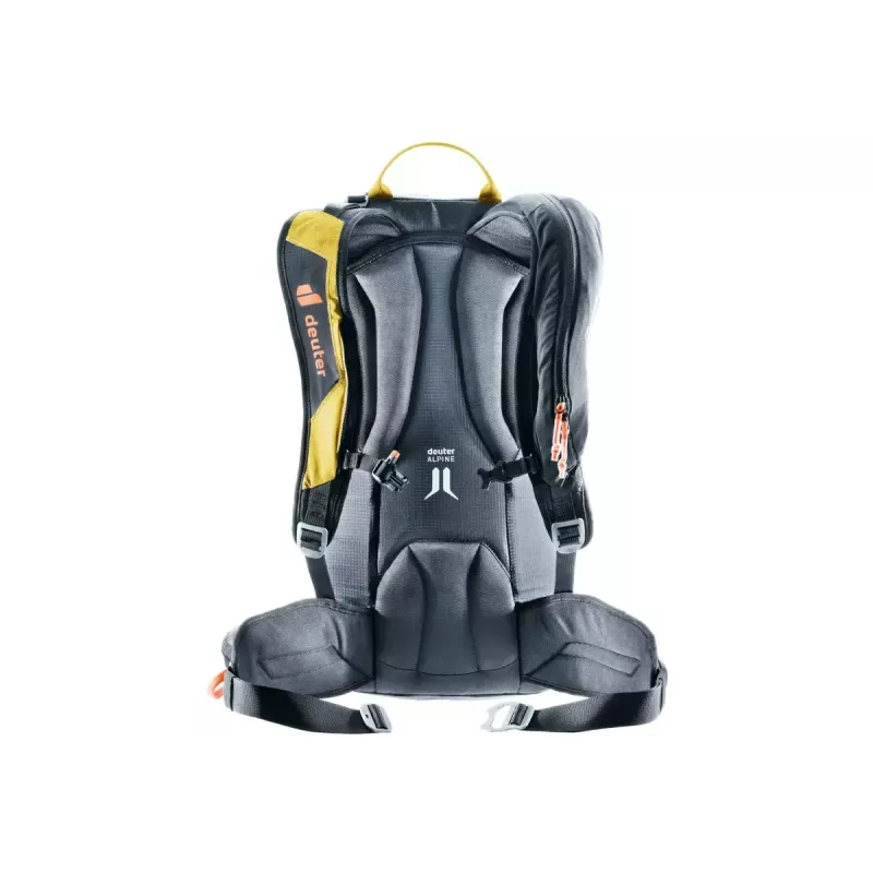 DEUTER Alproof Lite 22 kuprinė lavininei įrangai – 22 L, turmeric/juoda, lengva ir patvari